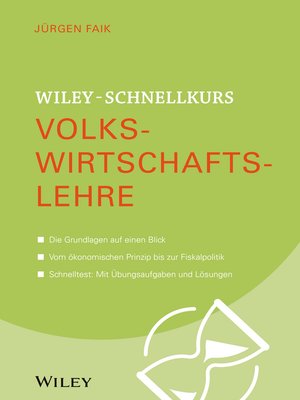 cover image of Wiley-Schnellkurs Volkswirtschaftslehre